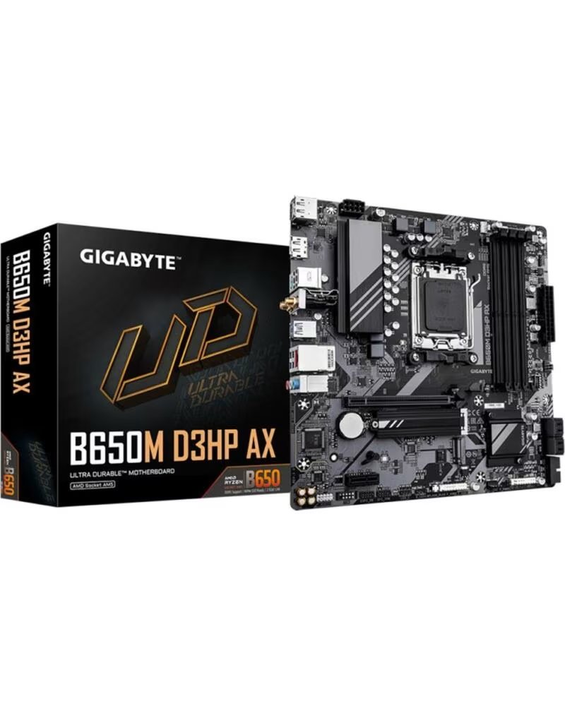 GIGABYTE Placa base b650m d3hp ax am5 matx 4xddr5