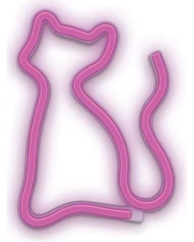 FOREVER Lampara neon led cat pink