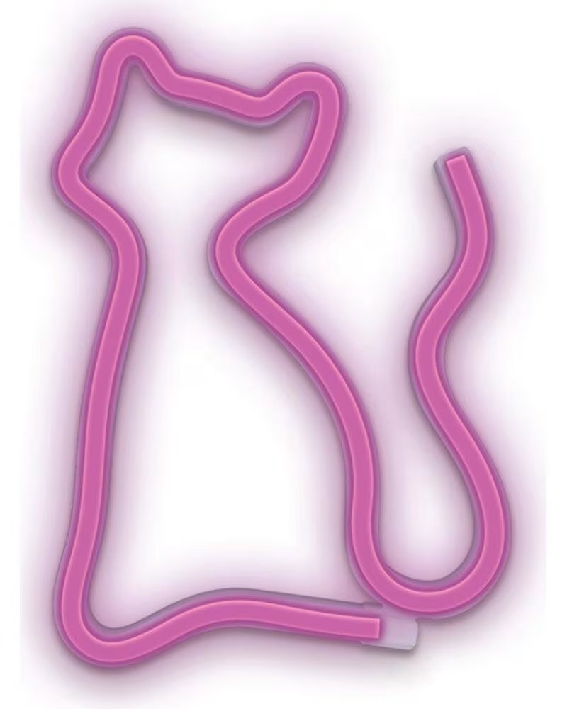 FOREVER Lampara neon led cat pink