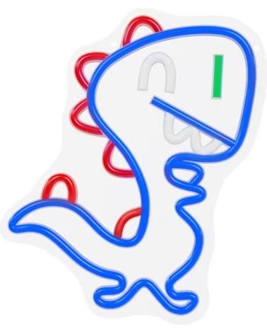 FOREVER Lampara neon led jurassic baby dino blue
