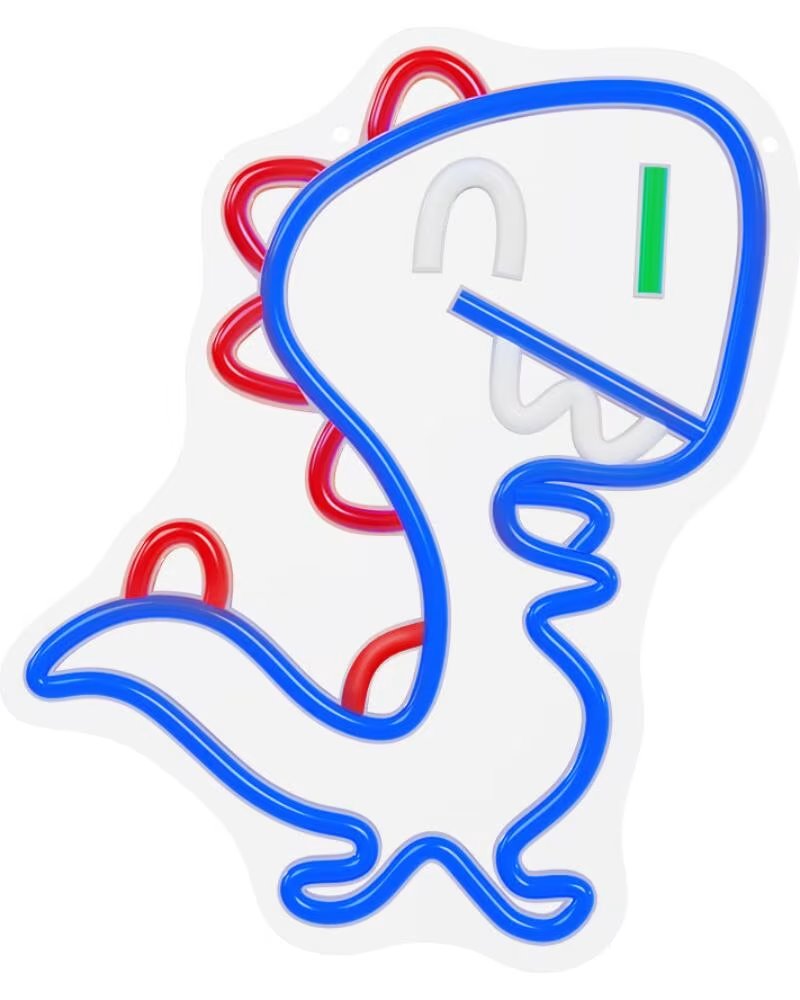 FOREVER Lampara neon led jurassic baby dino blue