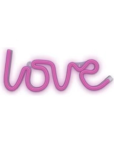 FOREVER Lampara neon led love pink