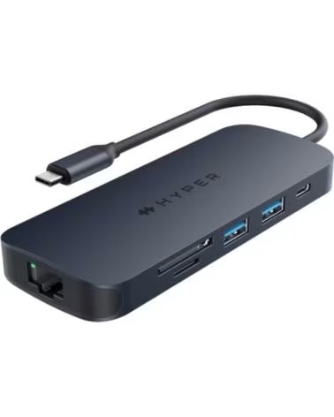 HYPER Hub drive ecosmart gen 2 universal usb - c® 8 - in - 1 140 w pd3 1