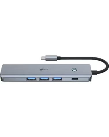 LEOTEC Docking USB Tipo-C LEDS05- 3xUSB- 1xUSB Tipo-C PD- 1xHDMI 4K- Gris
