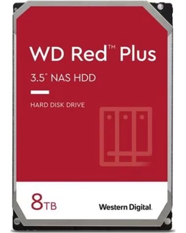 WESTERN DIGITAL WD Disco duro interno hdd wd western digital red plus wd80efpx 8tb 3,5 pulgadas sata 6gb - s 5640rpm 256mb