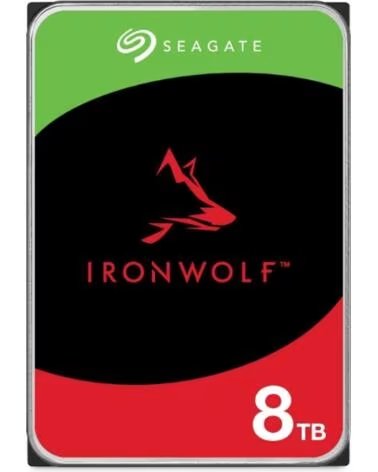 SEAGATE Disco duro interno hdd ironwolf nas st8000vn002 8tb 3 5 pulgadas 5400rpm - 256mb - sata 6gb - s