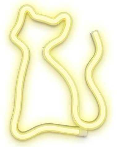 FOREVER Lampara neon led light cat warm white batusb
