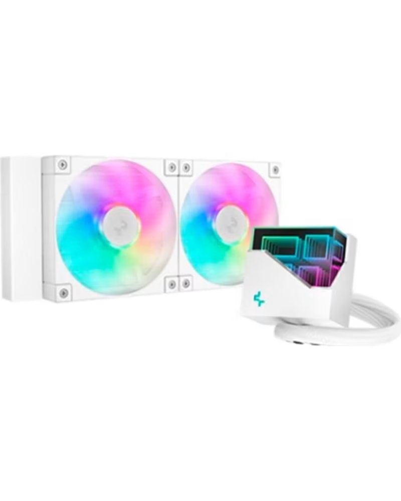 DEEPCOOL Kit refrigeracion liquida lt240 argb 240mm blanco
