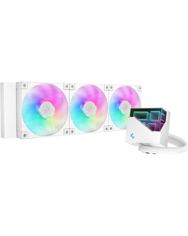 DEEPCOOL Kit refrigeracion liquida lt360 argb 360mm blanco