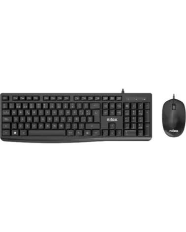 NILOX Teclado raton nxkme0012 negro