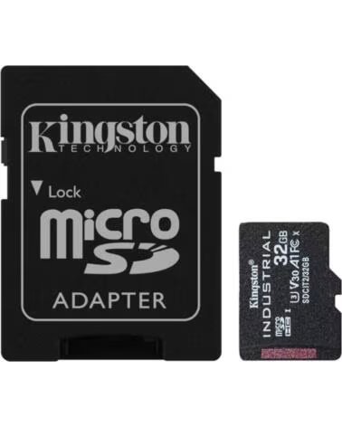 KINGSTON Tarjeta memoria micro secure digital sd hc 32gb industrial clase 10 uhs - i u3 adaptador sd