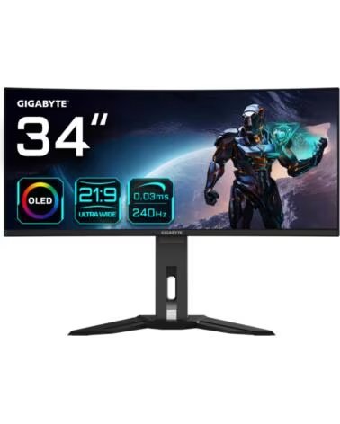 GIGABYTE Monitor gaming mo34wqc2 34 pulgadas 3440x1440 va 2k