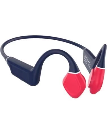 AUSCULTADORES SEM FIOS DE CONDUÇÃO ÓSSEA KURI COM MICROFONE BLUETOOTH AZUL E VERMELHO