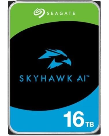 SEAGATE Disco duro interno hdd skyhawk ai st16000ve004 16tb 3 5 pulgadas 256mb sata 6gb - s