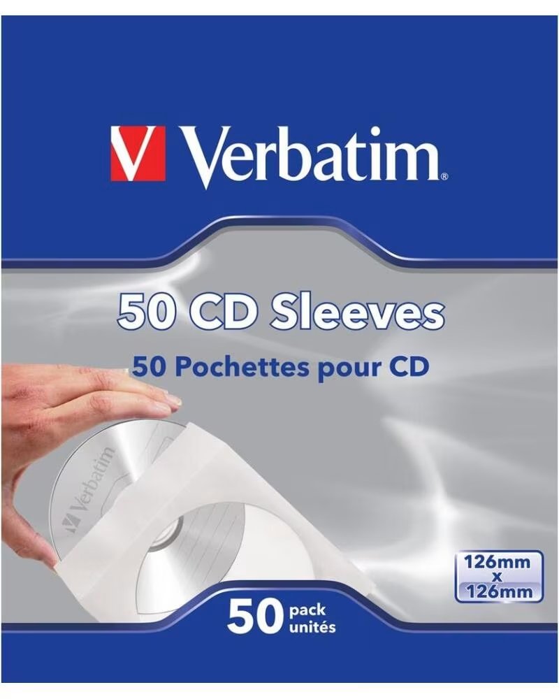VERBATIM Fundas de papel para cd pack de 50 unidades