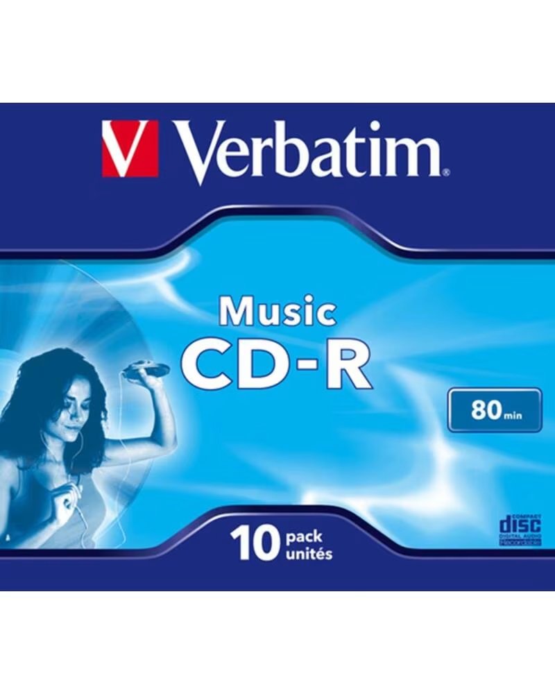 VERBATIM cd - r 700mb 16x tarrina 10 unidades audio