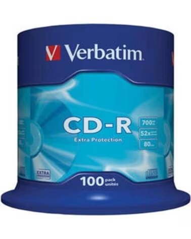 VERBATIM cd - r 700mb 48x tarrina 100 unidades datalife extra protection