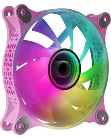 MARS GAMING Ventilador mf3d 120mm argb rosa