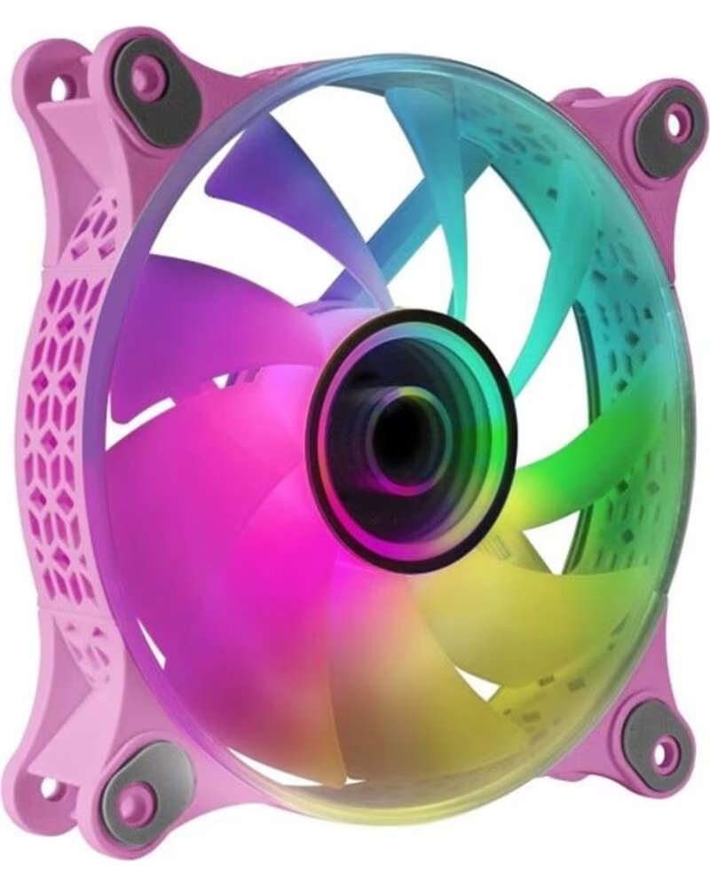 MARS GAMING Ventilador mf3d 120mm argb rosa