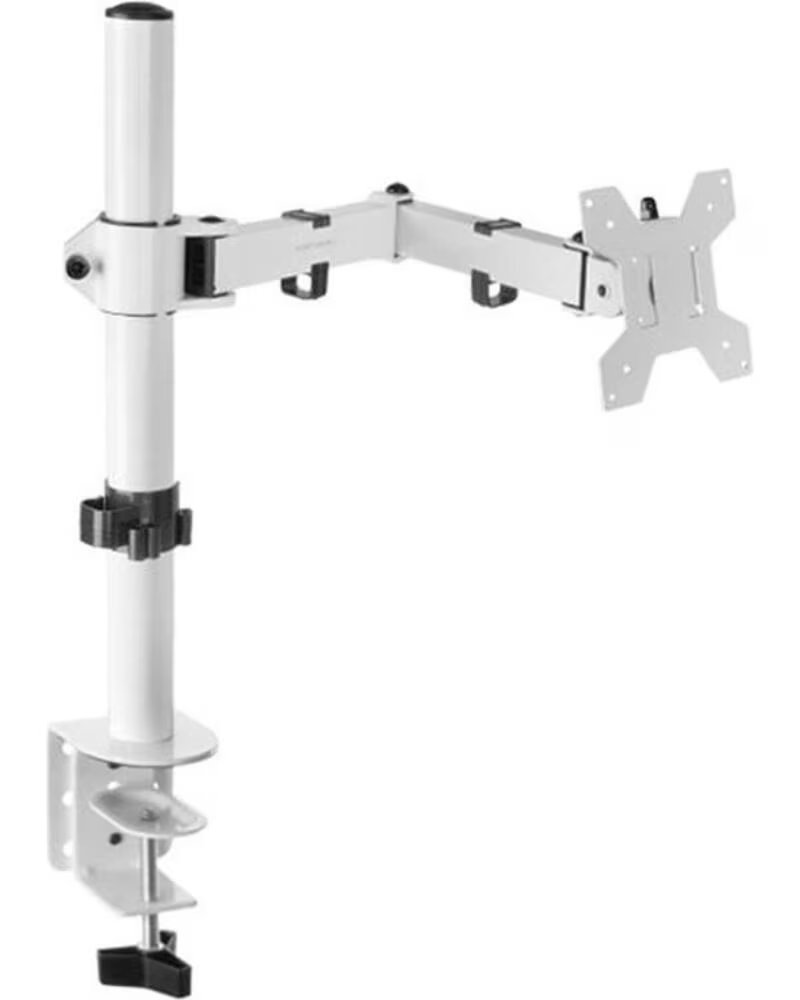 MARS GAMING Soporte mesa vesa hasta 32 pulgadas 100x100mm max 8kg blanco