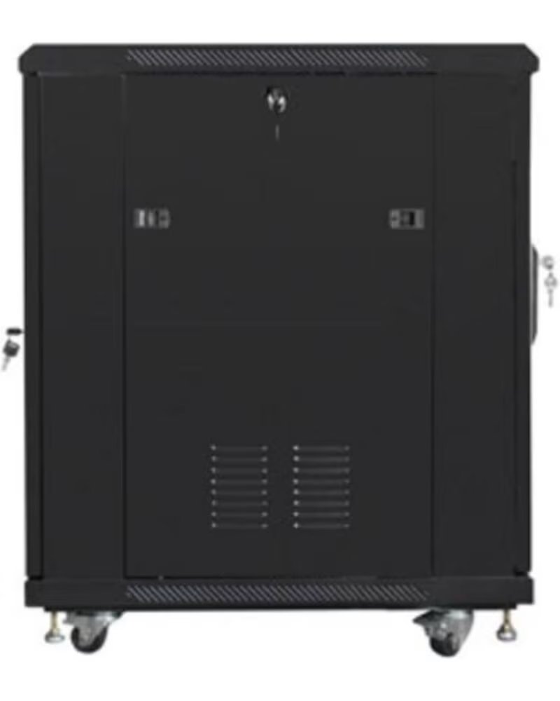 LANBERG Armario rack 19 pulgadas 15u - 600x800 flat pack negro puerta malla