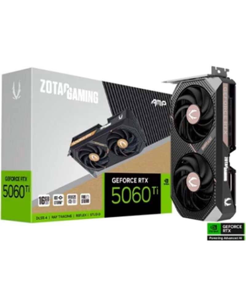 ZOTAC Tarjeta grafica rtx 5060ti 16gb amp gddr7