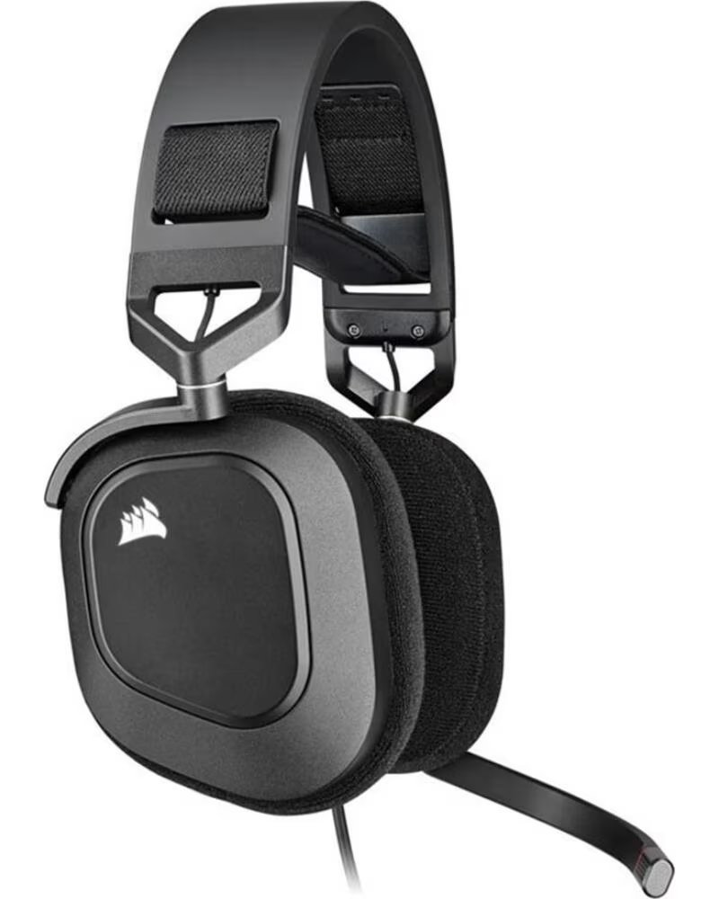 CORSAIR Auricular gaming stereo hs80 rgb usb gris