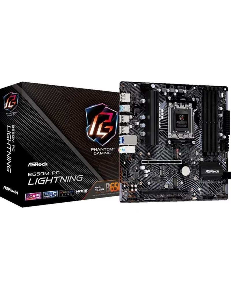 ASROCK Placa base b650m pg lightning am5 matx