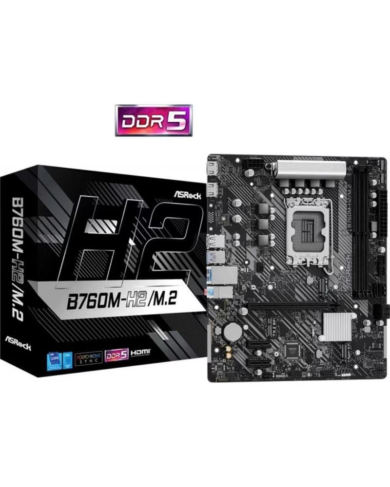 ASROCK Placa base b760m - h m 2 lga1700 matx