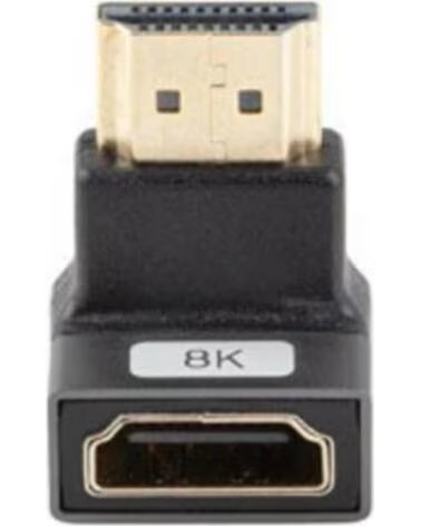 LANBERG Adaptador hdmi 8k macho - hembra angulo abajo