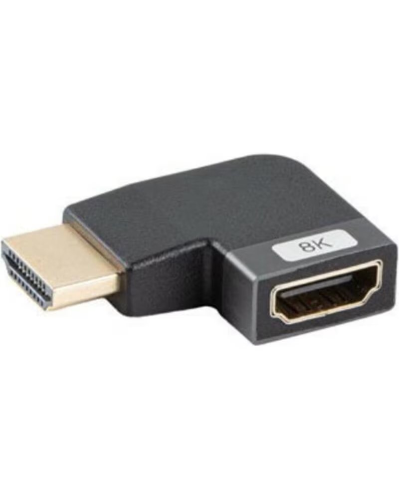 LANBERG Adaptador hdmi 8k macho - hembra angulo izquierda