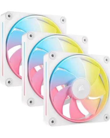 CORSAIR Ventilador caja lx120r icuelink rgb 3 x 120mm blanco