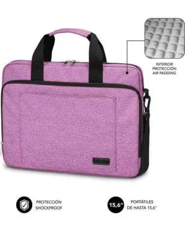 SUBBLIM Maletin air padding para portatil 15 6 pulgadas rosa