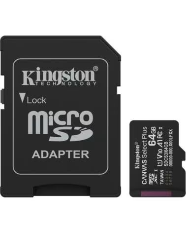 KINGSTON Tarjeta memoria micro sdxc 64gb canvas select plus adaptador sd