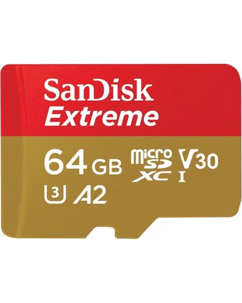 SANDISK Tarjeta memoria micro secure digital 64gb extreme clase 10 uhs - i u3 adaptador