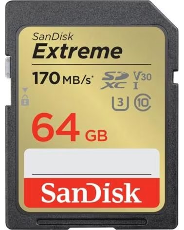 SANDISK Tarjeta memoria secure digital sdxc 64gb extreme clase 10 uhs - i u3