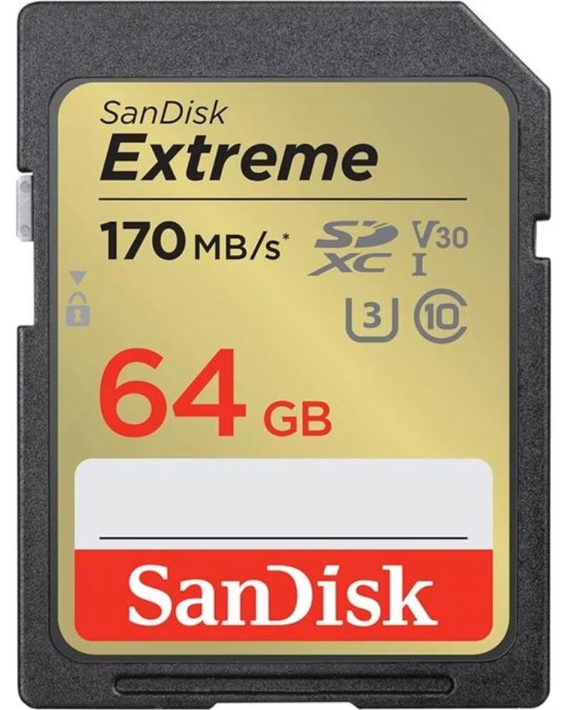 SANDISK Tarjeta memoria secure digital sdxc 64gb extreme clase 10 uhs - i u3