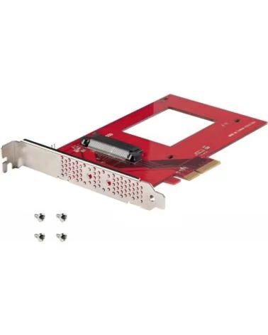 STARTECHCOM Tarjeta de puertos startech pex4sff8639u3 pcie 4 0 x4 adapter for 2 5 pulgadas u 3 nvme ssds