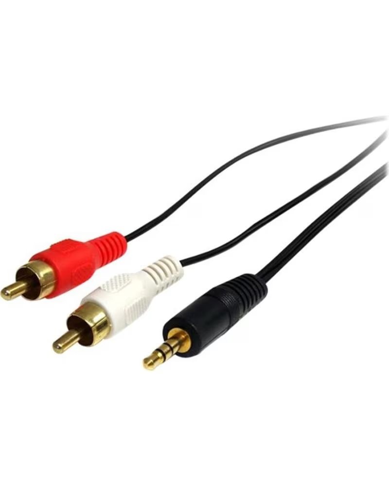 STARTECHCOM Cable mini jack a rca startech 0 92m - macho - macho - negro