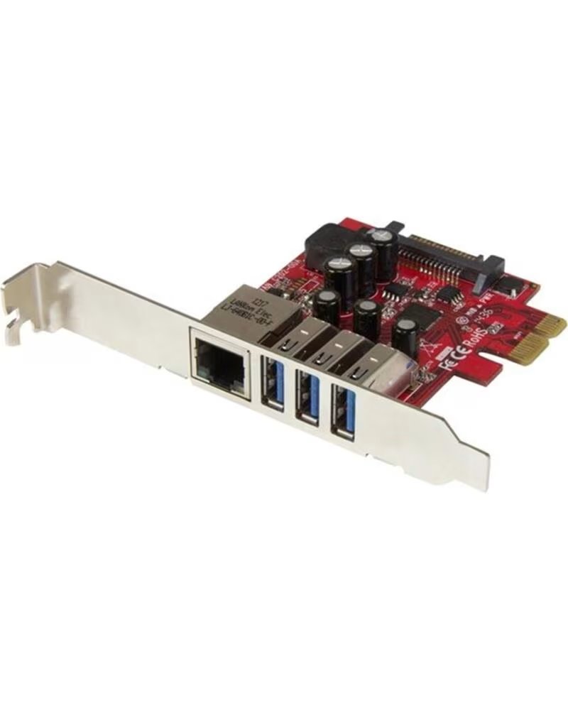 STARTECHCOM Tarjeta de red startech pexusb3s3ge 1x rj45 3x usb 3 0