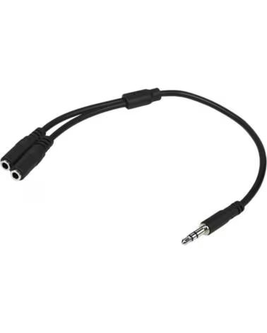 STARTECHCOM Cable jack 3 5mm startech 0 20m - macho - hembra - negro