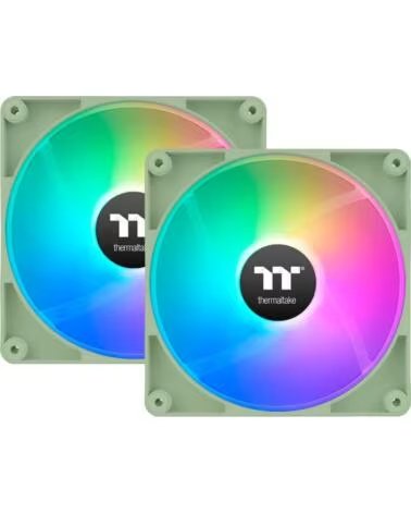 THERMALTAKE Ventilador caja ct120 argb 2x 120mm verde
