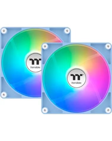 THERMALTAKE Ventilador caja inverso ct120 argb 2x 120mm azul hydrangea