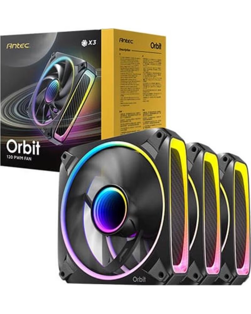 ANTEC Ventilador cpu orbit argb 3x 120mm negro