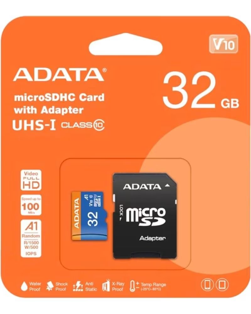 ADATA Tarjeta memoria micro sd 32gb cl10 adaptador sd