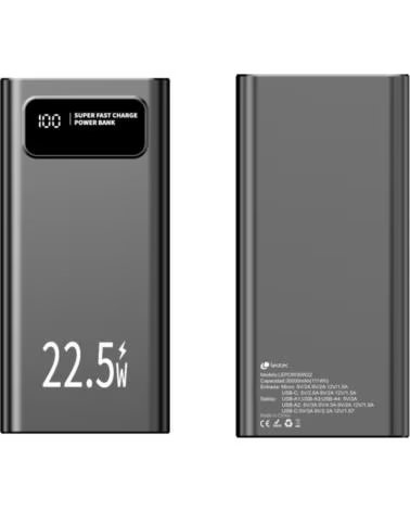 LEOTEC Powerbank 30000mAh LEPOW30W22W- 22 5W- Negra