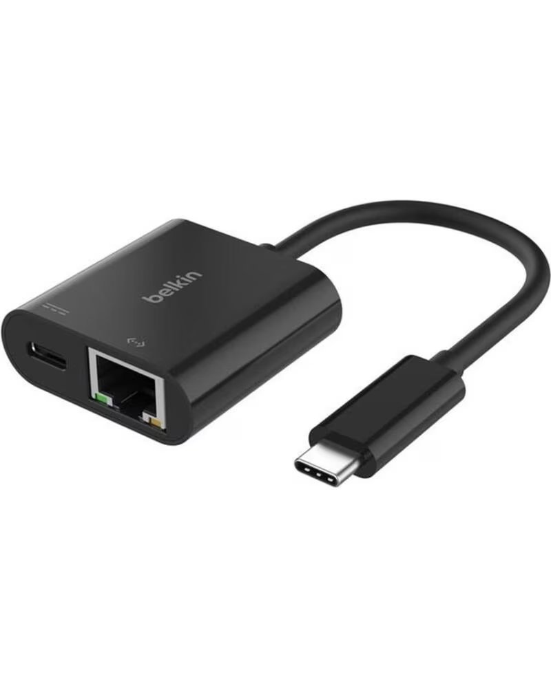 BELKIN Adaptador usb tipo c a usb tipo c - rj45 macho - hembra - negro