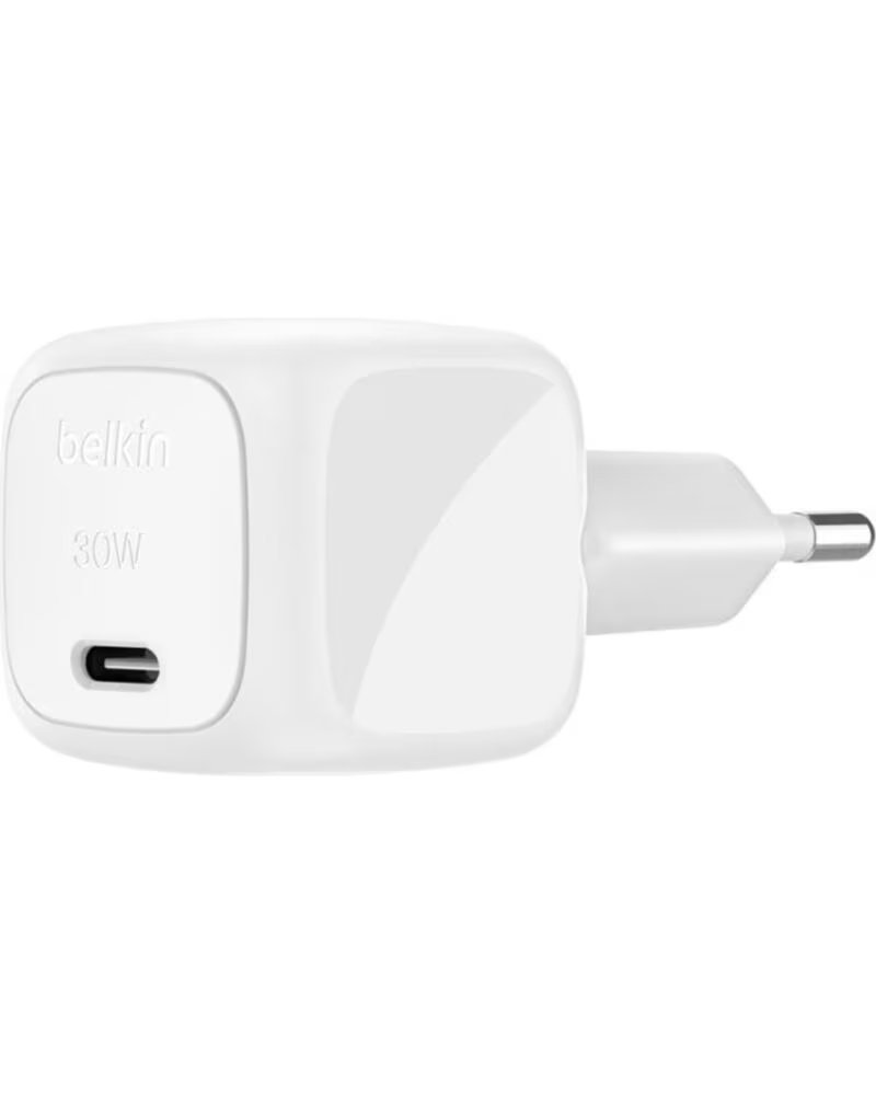 BELKIN Cargador de pared wca008kqwh 30w usb tipo c blanco