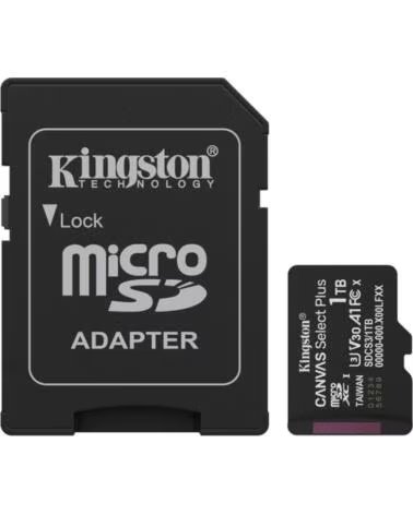 KINGSTON Tarjeta memoria micro secure digital sdxc 1tb canvas select plus clase 10 uhs - 1 adaptador sd