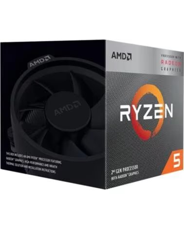 AMD Procesador ryzen 5 3400g 4 nucleos 3 7ghz 4mb am4 box